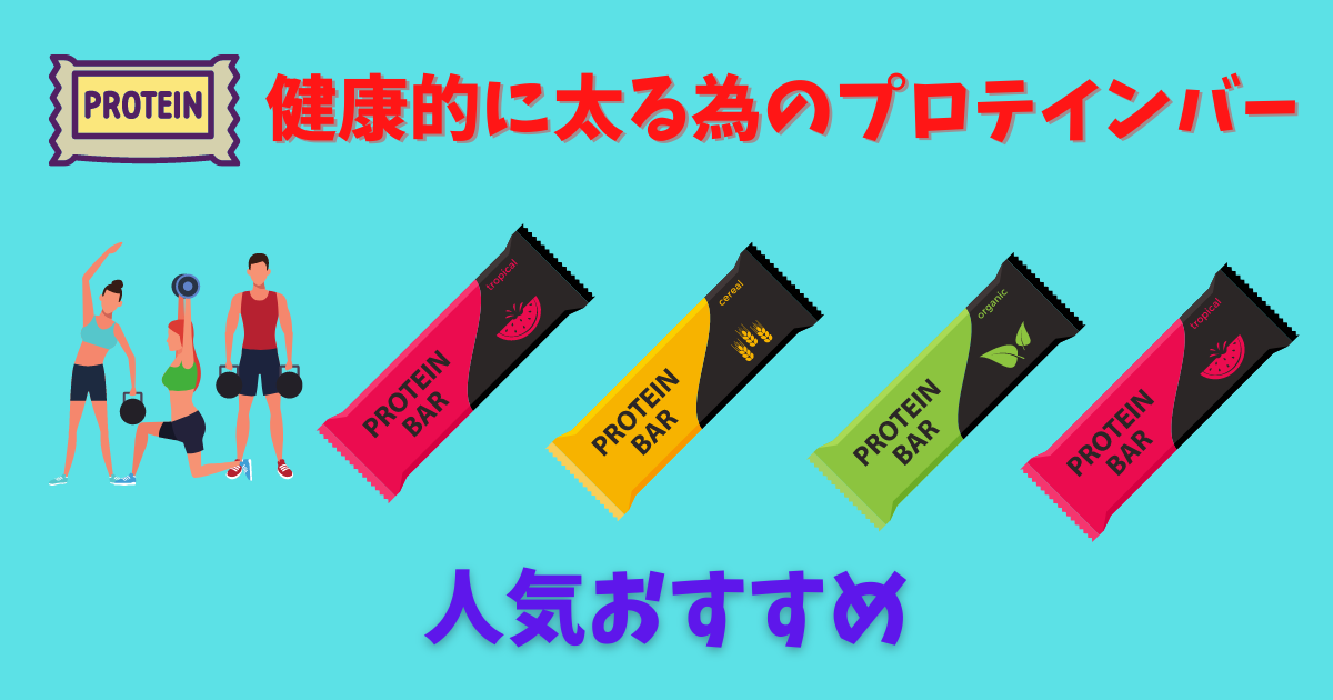 太る為のプロテインバー