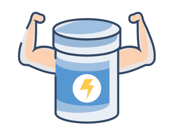 手が出ているプロテイン