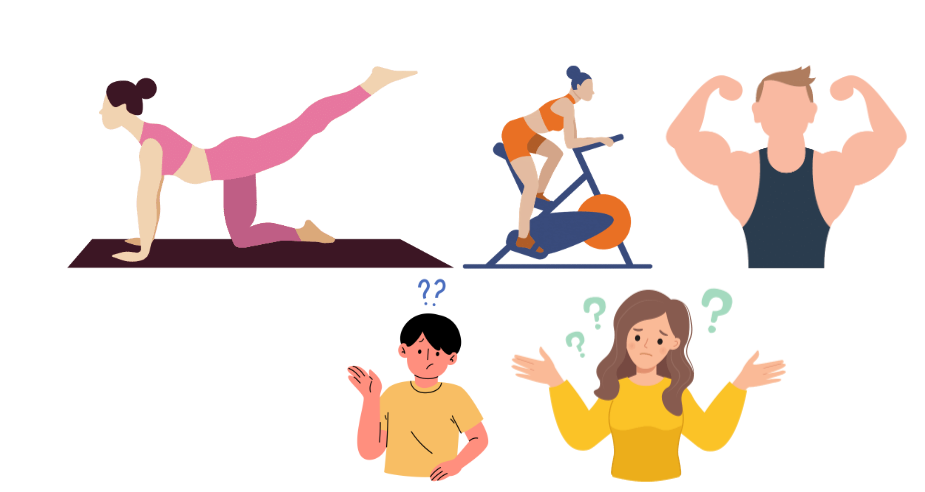 ジムについて疑問になっている男性と女性