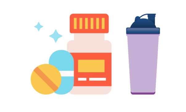 サプリメントやプロテイン