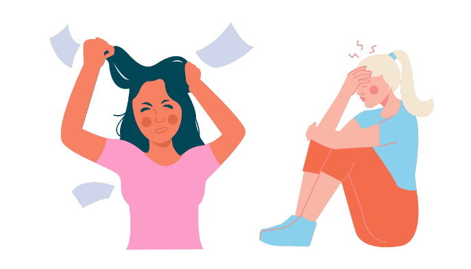 ストレスがたまっている女性達